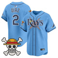 Yandy Díaz Jersey #2 Tampa Bay Rays One Piece Premier Limited Stitched