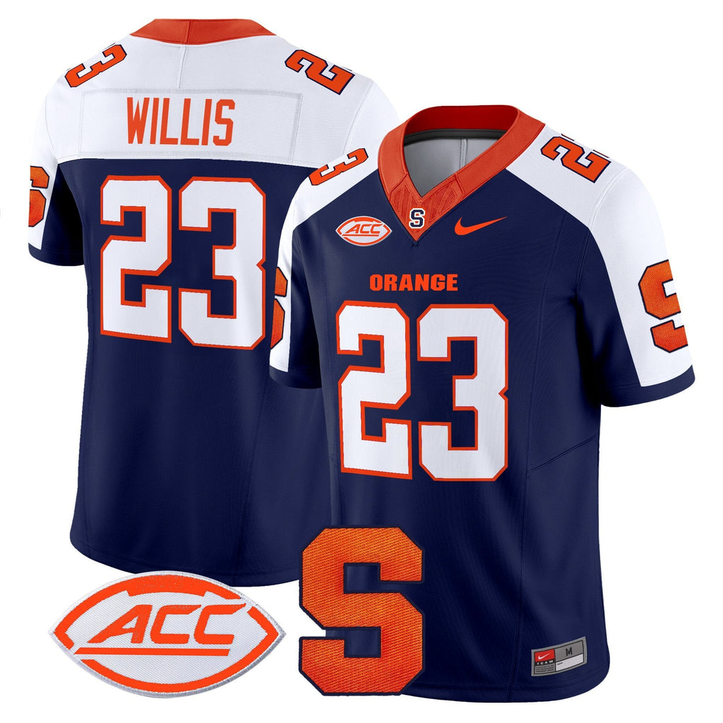 Yasin Willis Jersey #23 Syracuse Orange 2025 Limited Stitched
