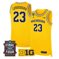 Yaxel Lendeborg Jersey #23 Michigan Wolverines 2026 Final Four Stitched Maize