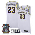 Yaxel Lendeborg Jersey #23 Michigan Wolverines 2026 Final Four Stitched White