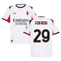 Youssouf Fofana 29 AC Milan 2025-26 Away Men Jersey – White