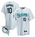 Yuli Gurriel Jersey #10 Miami Marlins Throwback Cool Base All Stitched