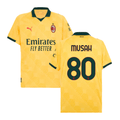 Yunus Musah #80 AC Milan 2025-26 Third Men Jersey – Yellow