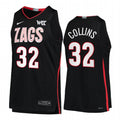Zach Collins Jersey Gonzaga Bulldogs College Basketball Black #32