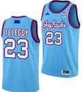 Zsofia Telegdy Jersey #23 Kansas Jayhawks Basketball DRIP Alternate 2023-24 Baby Blue