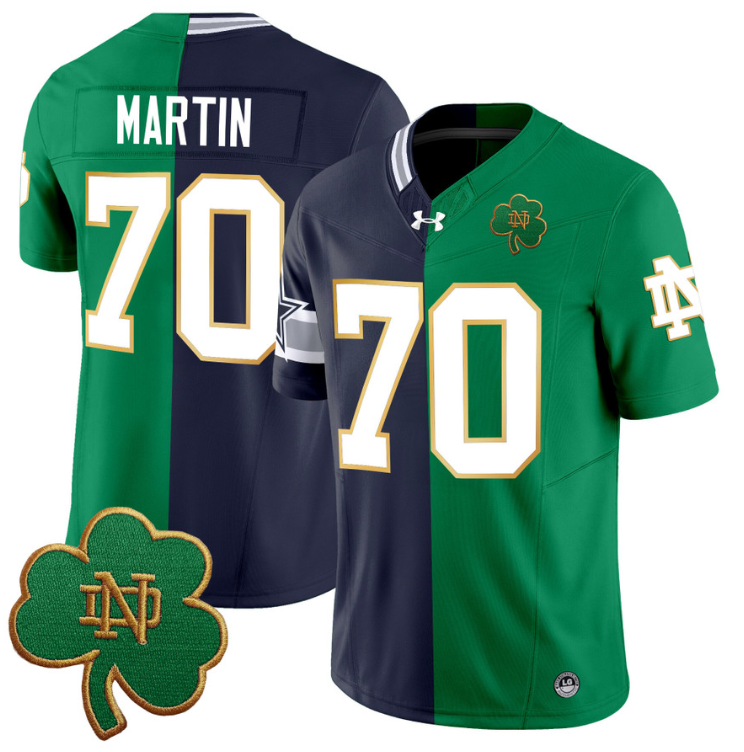 Zack Martin Jersey #70 Notre Dame Fighting Irish Split Vapor Football Stitched