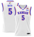 Zeke Mayo Jersey #5 Kansas Jayhawks 2024 Lightweight Basketball White
