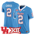 Zeon Chriss Jersey #2 Houston Cougars 2025 Vapor Limited Stitched