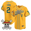 Zoro Jersey #2 Athletics One Piece Vapor Premier Limited Stitched