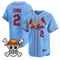 Zoro Jersey #2 St. Louis Cardinals One Piece Premier Limited Stitched