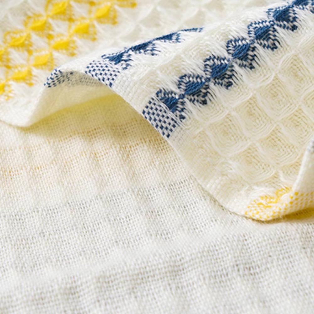 Colorblock Striped Cotton Bath Towel