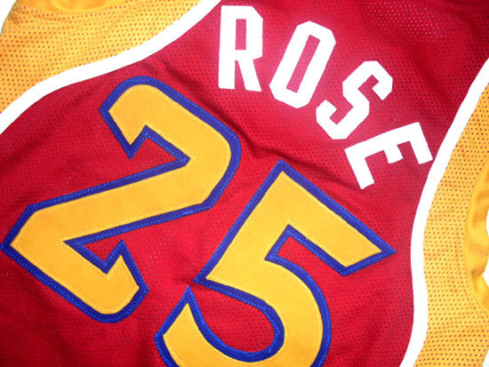 Derrick Rose Jersey #25 Mcdonald's All American College Basketball Red