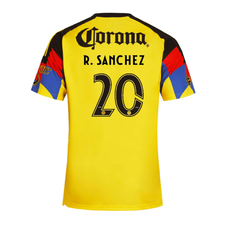 Club América 2025-26 R. Sanchez 20 Home Jersey – Yellow