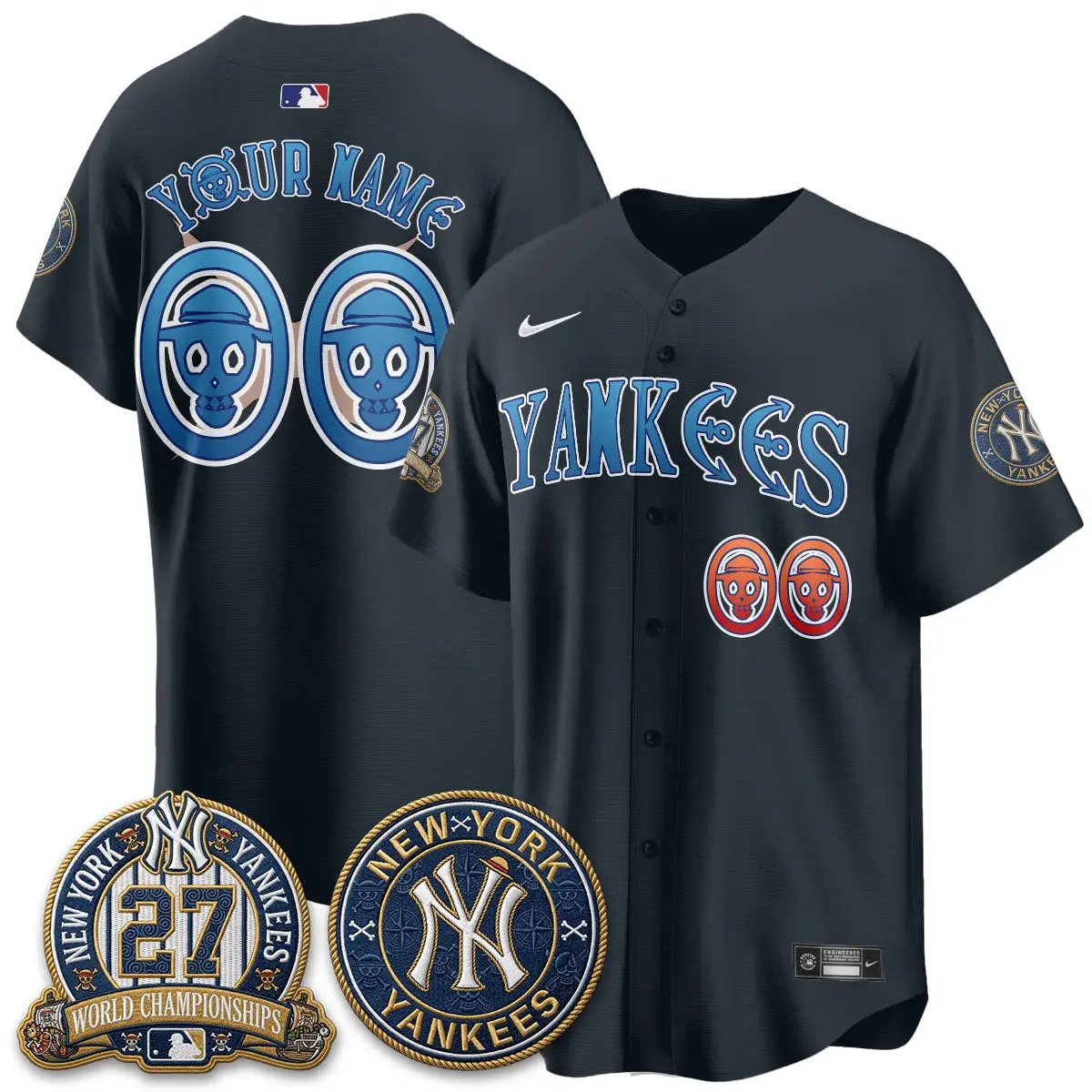 New York Yankees x Japanese Cartoon Limited Custom Jersey -  Stitched