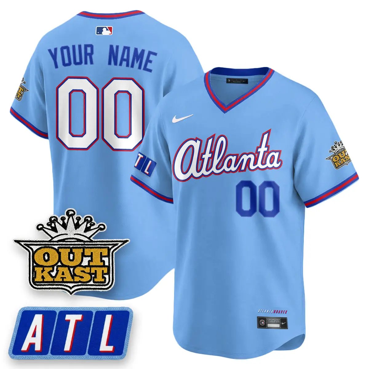 Atlanta Braves 2026 City Connect x Outkast Patch Vapor Limited Custom Jersey - All Stitched