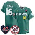 Men Boston Red Sox Tim Wakefield Memorial Patch Vaper Premier Limited Jersey - All Stitched