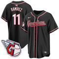 Men Cleveland Guardians 2026 Black Out Style Limited Vapor Jersey - All Stitched
