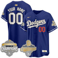 Custom Los Angeles Dodgers Gold Collection Stadium Vapor Limited Jersey - B2B Champs - All Stitched