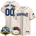 Seattle Mariners x Meow KT Night Limited Custom Jersey - All Stitched