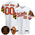 Baltimore Orioles 2026 x Maryland State Flag Vapor Custom Jersey - All Stitched V2