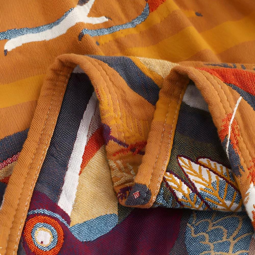 Toucan Bird Cotton Throw