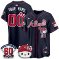Atlanta Braves x Meow KT 2026 Vapor Limited Custom Jersey - All Stitched