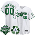 The Los Angeles Dodgers Happy Earth Day Vapor Custom Jersey -All Stitched