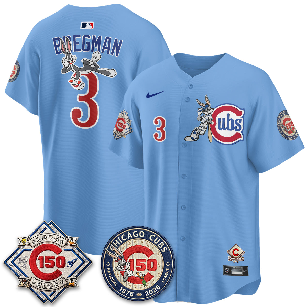 Men Chicago Cubs x Bunny Vapor Premier Limited Jersey - Stitched