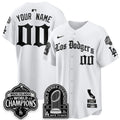 Men Los Angeles Dodgers World Series Champions Vapor Premier Limited Gothic Edition Custom Jersey - All Stitched
