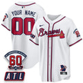 Atlanta Braves 2026 60th Anniversary Vapor Limited Custom Jersey - All Stitched