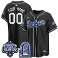 Los Angeles Dodgers 2026 Black Out Style Vapor Limited Custom Jersey - B2B Champs - All Stitched