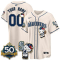Seattle Mariners x Meow KT Night Limited Custom Jersey - All Stitched V2