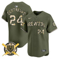 Men Milwaukee Brewers Armed Forces Day Vapor Premier Limited Jersey - All Stitched