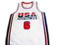 Patrick Ewing Jersey #6 Team Usa Basketball White