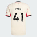 Liverpool 2025-26 PÉCSI 41 Away Jersey – Cream
