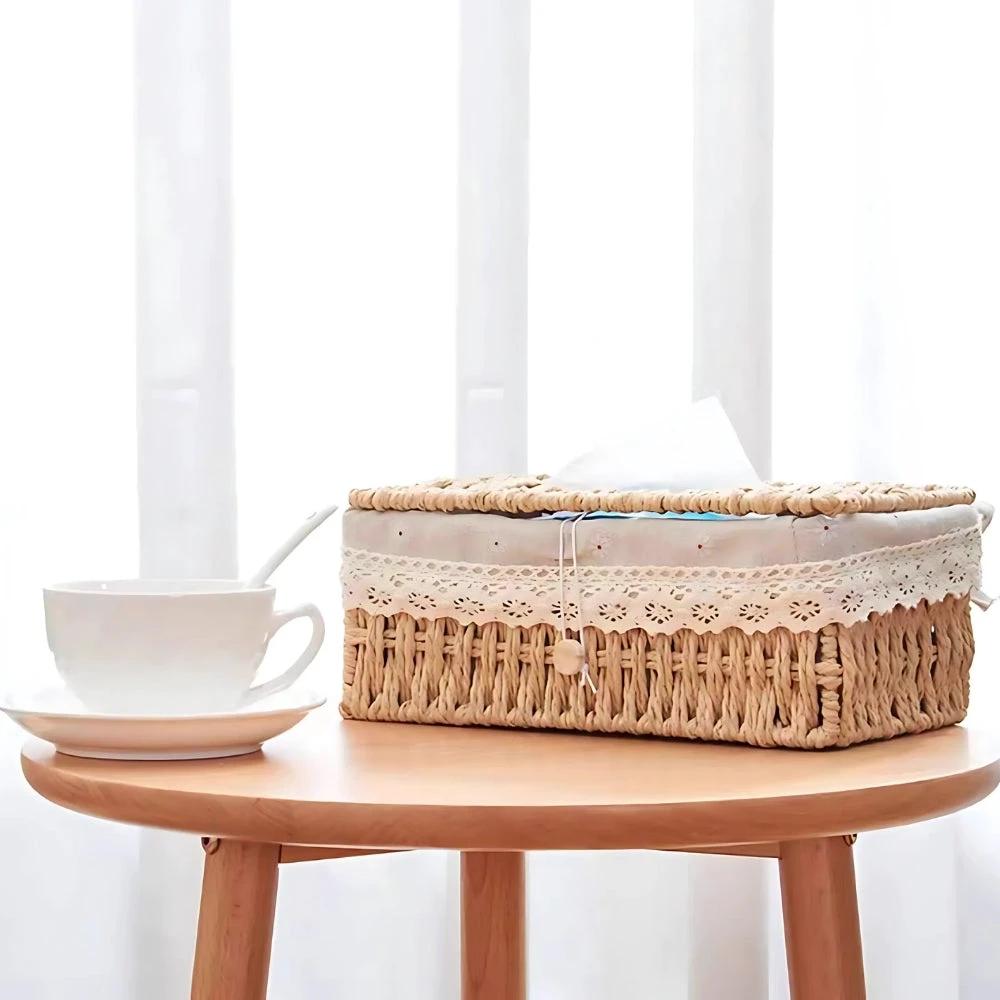 Lunor Braided Woven Tissue Box